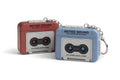Retro Sound Voice Recorder Keychain – Mini Cassette Style Voice Message Recordr with Playback, Portable Keychain Audio Recording Gadget, Gifting Keychains, Pack of 1