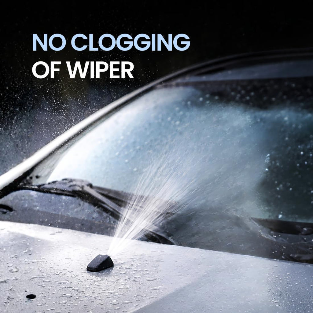 Groommm Windshield Washer Fluid For Car 250ML- (20ML in 1L Water) | Highly Concentrated Car Glass Cleaner Liquid For Streak & Stain-Free Windshield | Car Wiper Liquid For Crystal Clear Windshield