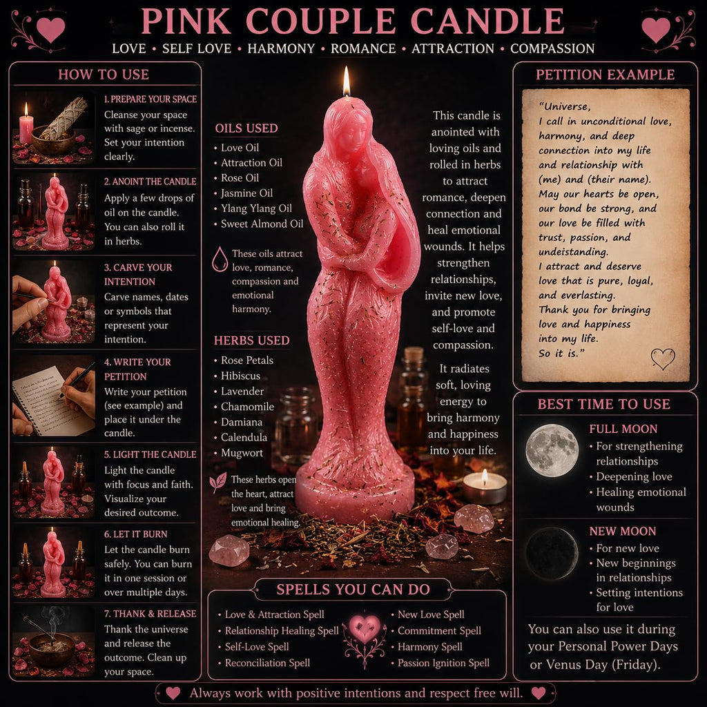 Couple Candle | Healing & Relaxation Magic Candle | Soy Wax for Aromatherapy, Stress Relief, Meditation & Romantic Ambiance | Long-Lasting Burn | (Grey)